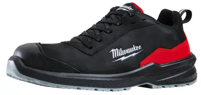 Bezpečnostní obuv, vodoodpudivá kůže nubuk, Milwaukee Flextred™ S3S 1L110133 ESD SC FO SR černá barva (vel.41), 4932493719 (MI4932493719)